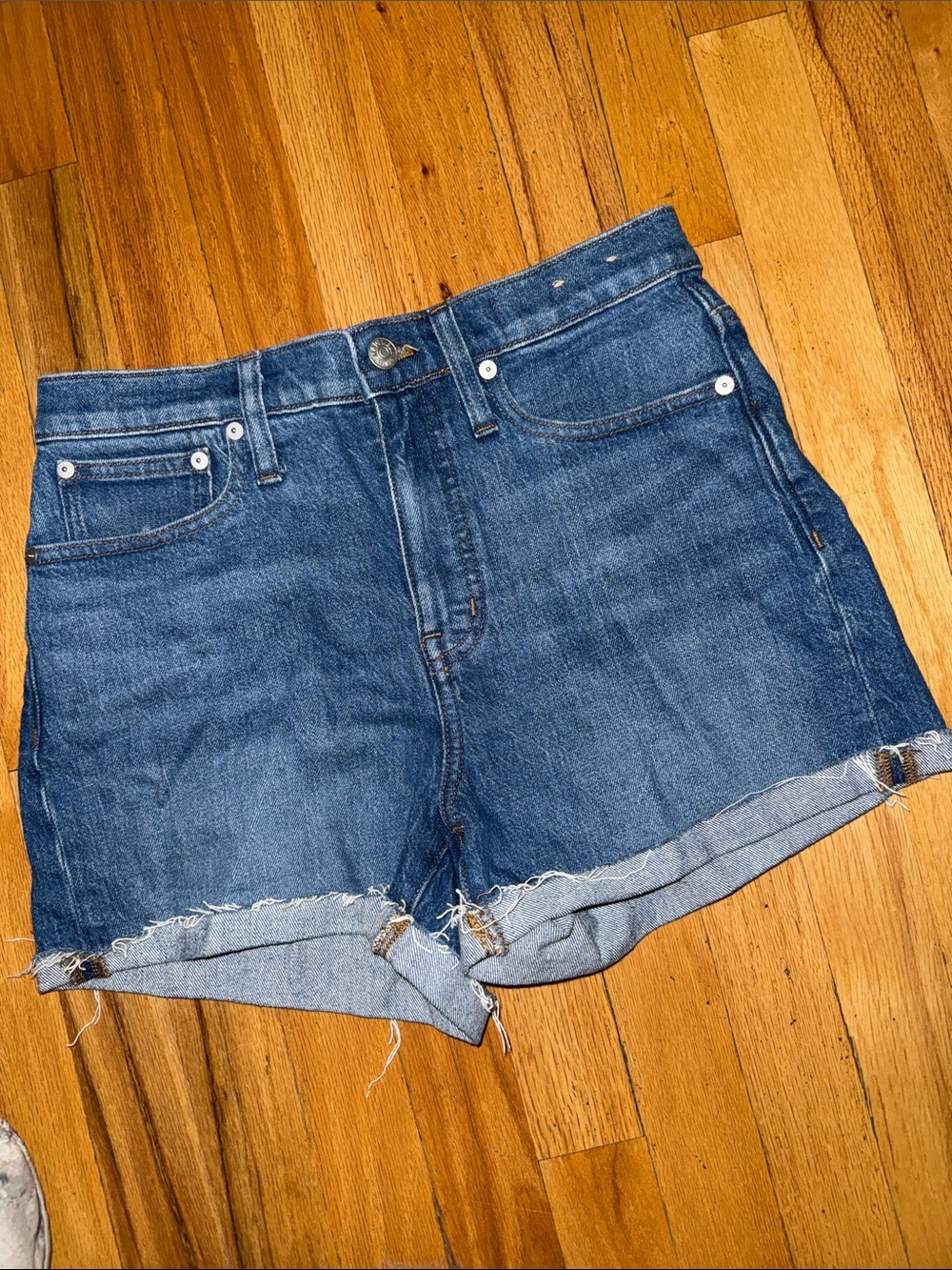 Madewell - high rise denim shorts